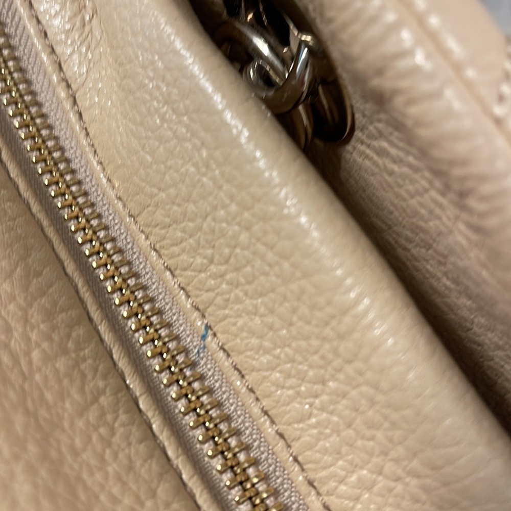 Kate Spade Cream Quilted leather handbag. - Picture 13 of 14